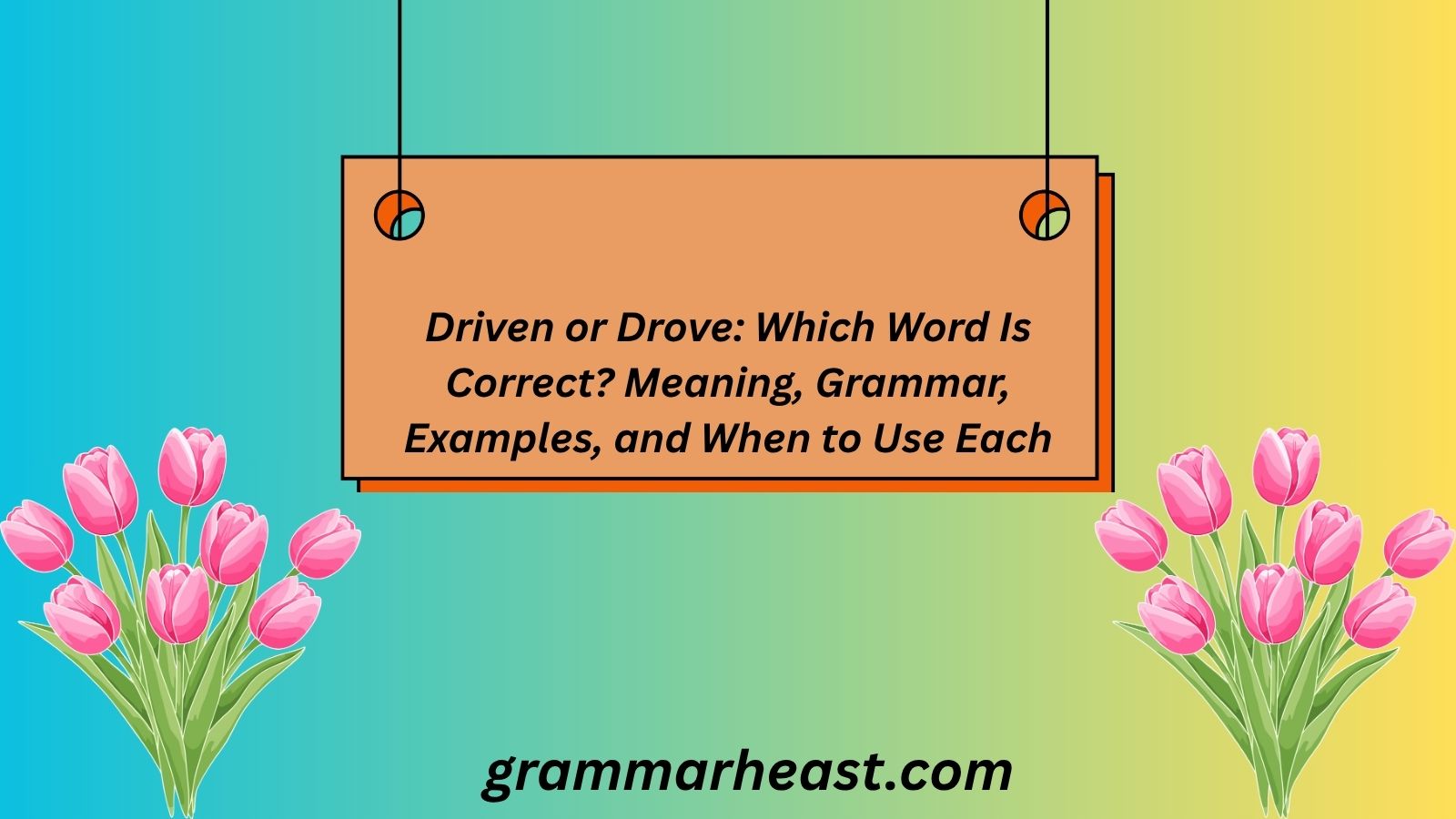 Driven or Drove: